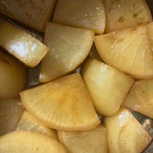 圧力鍋で！やわらかーな大根だけの煮物